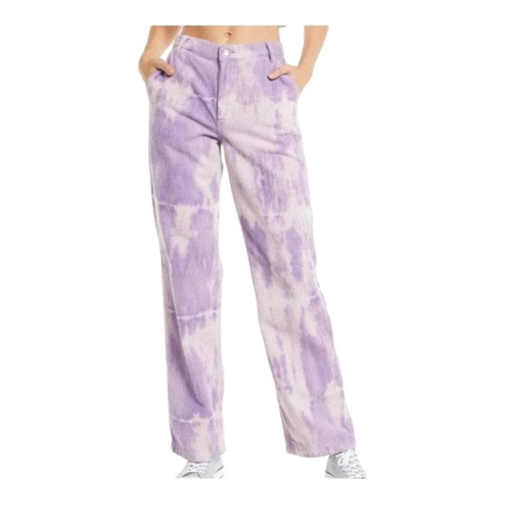 Free People Reese Pitched Straight Corduroy Pant Size 30 Color Moonlit Orchid